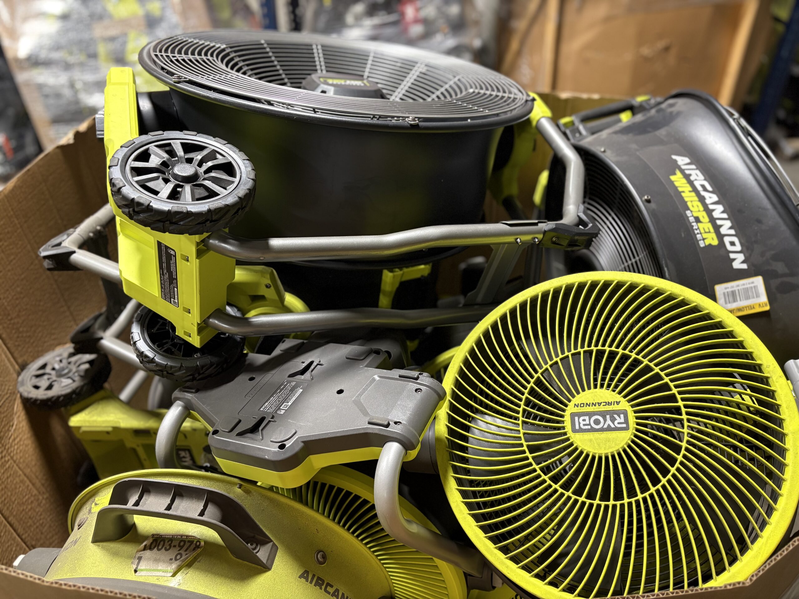 RYOBI FANS PALLET – LOT ID: 250126